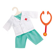 Atuendo de doctor de muñecas Heless con estetoscopio, 28-35 cm - afbeelding 1