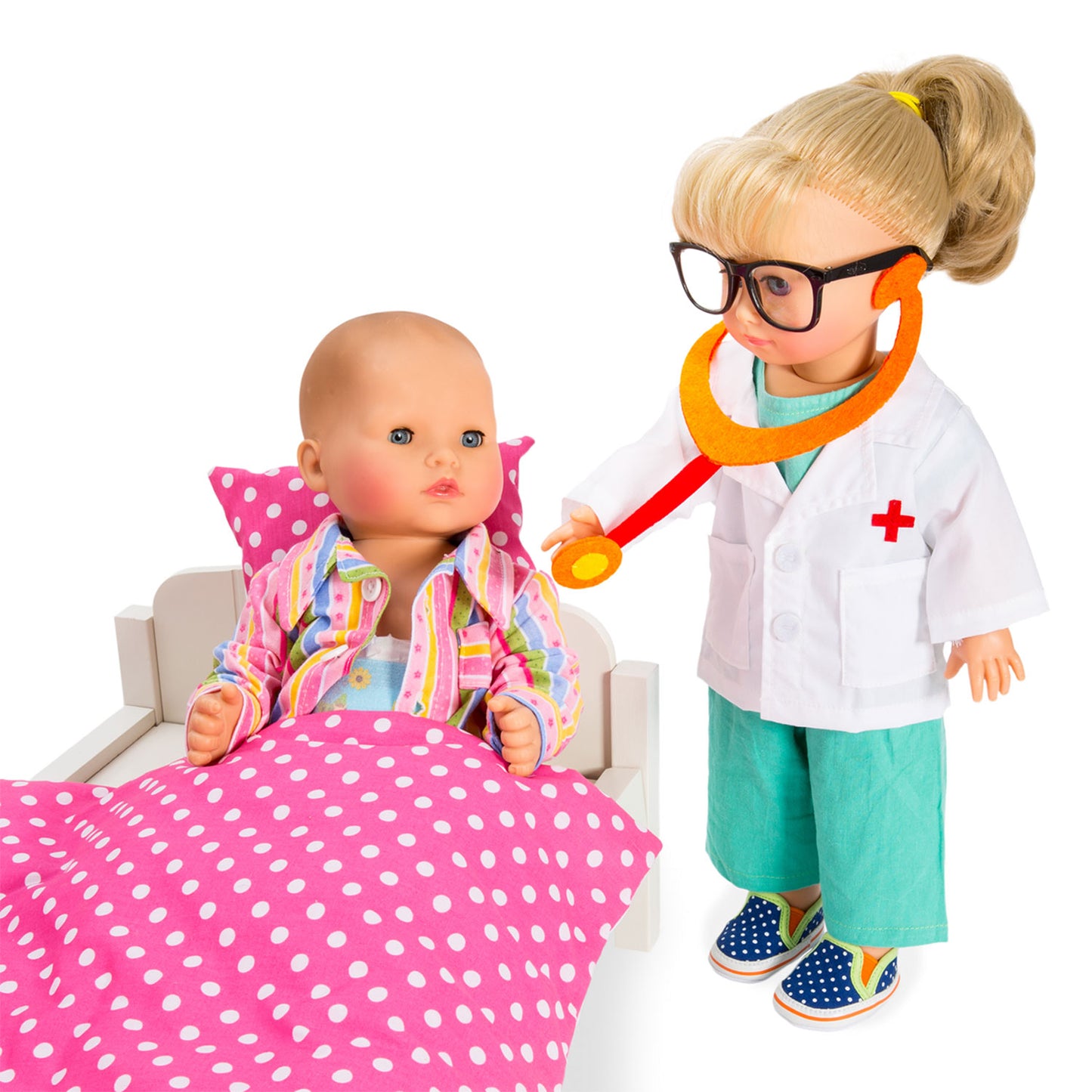 Dolls Doctor Outfit con stetoscopio, 38-45 cm