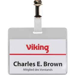 Insignias con clip od 90x60mm 50 piezas