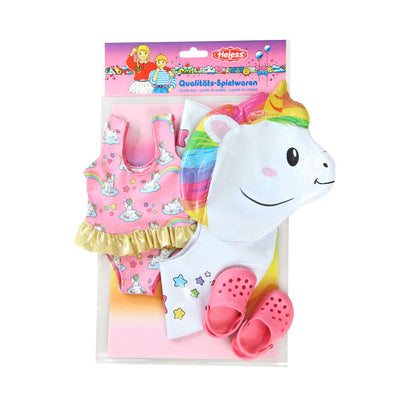 Bambole heless nuotare set unicorno, 35-45 cm