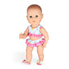 Heless poppen bikini met slippers flamingo, 35-45 cm