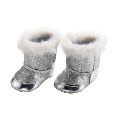 Zapatos de muñeca Silver, 38-45 cm