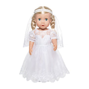 Dolls abito da sposa con velo, 35-45 cm - afbeelding 2