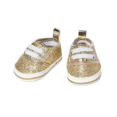 Zapatillas de deporte de muñecas Heless Glitter Gold, 38-45 cm