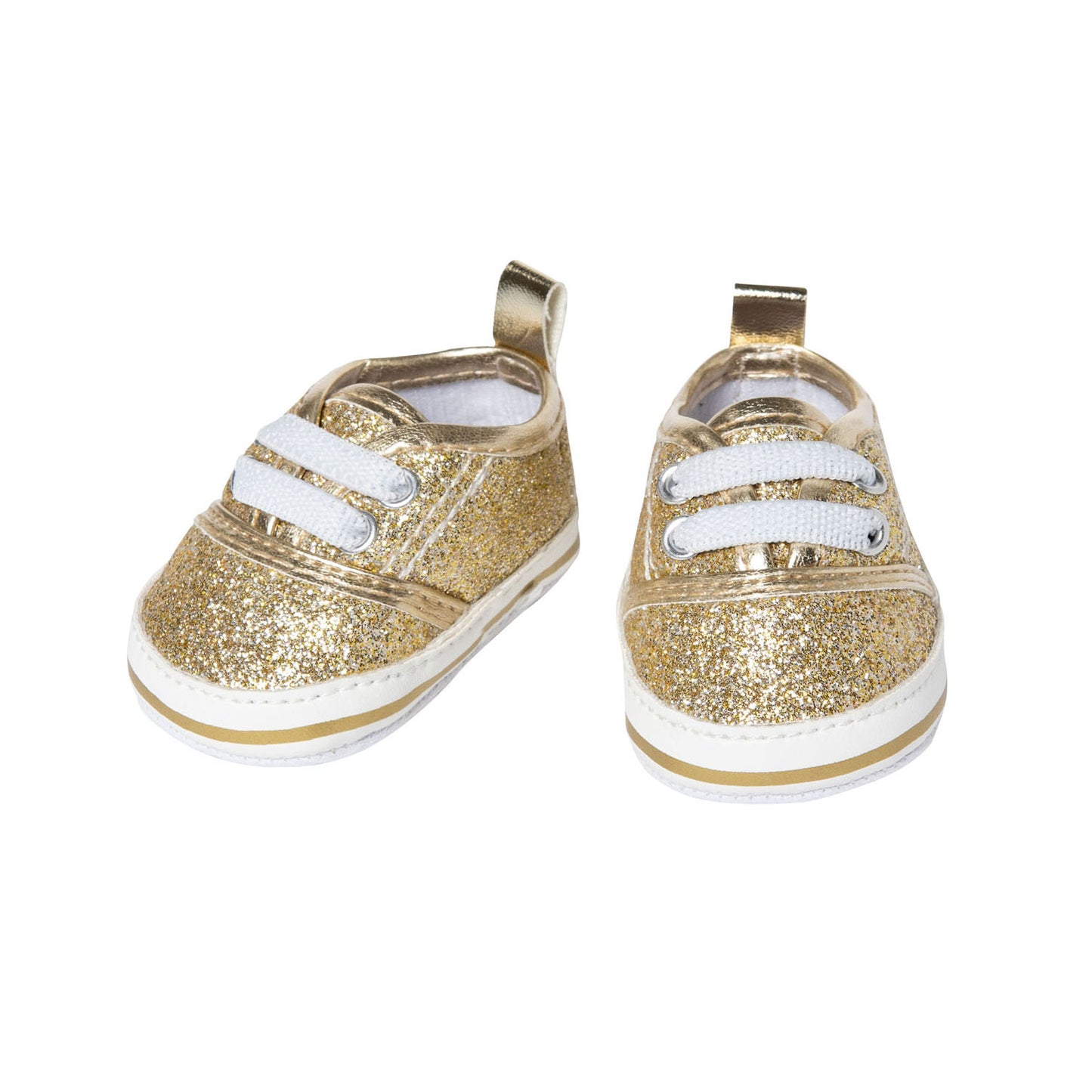 Sneakers de muñecas Heless Glitter Gold, 38-45 cm