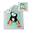 Heless poppendeken pinguin met kussen