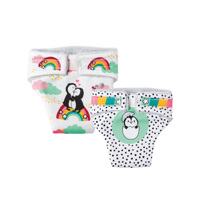 Pannolini di bambole Penguin 2 pezzi, 28-35 cm