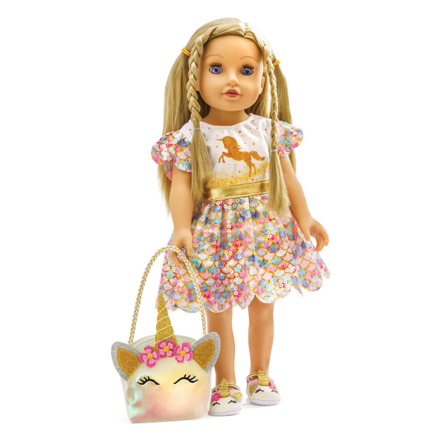 Vestido de muñecas Unicorn Goldy, 35-45 cm