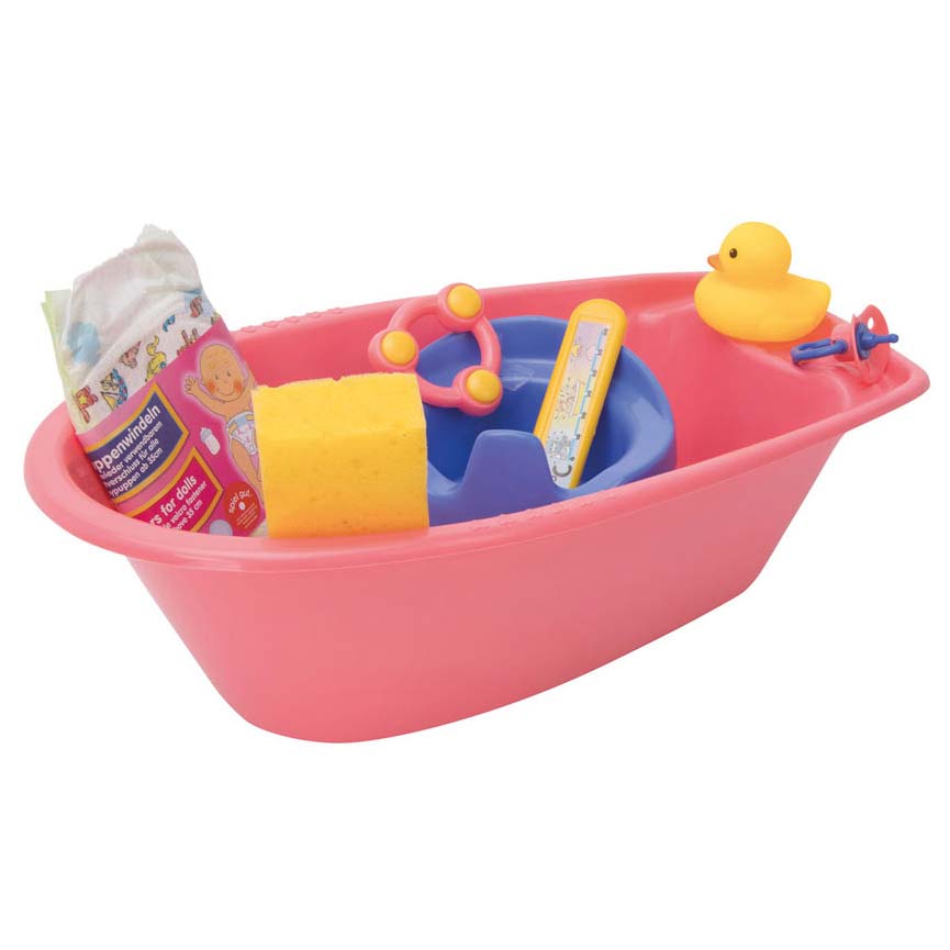 Bath bambola con accessori, 8dlg.