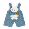 Bambole dungarees con camicia a strisce Bunny Lou, 35-45 cm