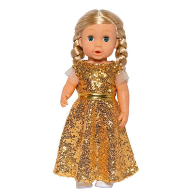 Vestido de muñeca Golden Star, 35-45 cm