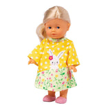 Muñecas dungares con camisa rayada conejito Lou, 20-25 cm - afbeelding 3
