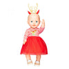 Vestido navideño de Heless con banda de cabello Rendier, talla 28-35 cm