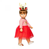 Heless kerstjurk met haarband rendier, maat 28-35 cm - afbeelding 5