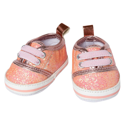 Pinkers de zapatillas de brillo de muñecas Heless, 30-34 cm