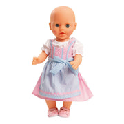 Heless poppenjurk roze en blauw, 35-45 cm - afbeelding 1