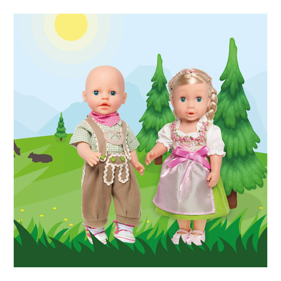 Vestido de muñeca Heless Heidi, 35-45 cm