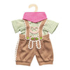 Abbigliamento per bambola Heless Lederhosen con camicia e sciarpa, 35-45 cm