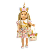 Heless Dolls Accessories Glitter Unicorn Set, 30-34 CM - afbeelding 2