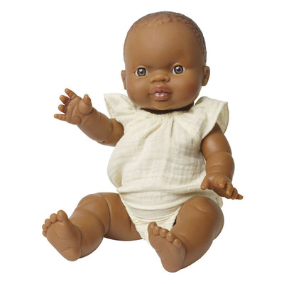 Heless dollbody yellow with ruffles, 35-45 cm