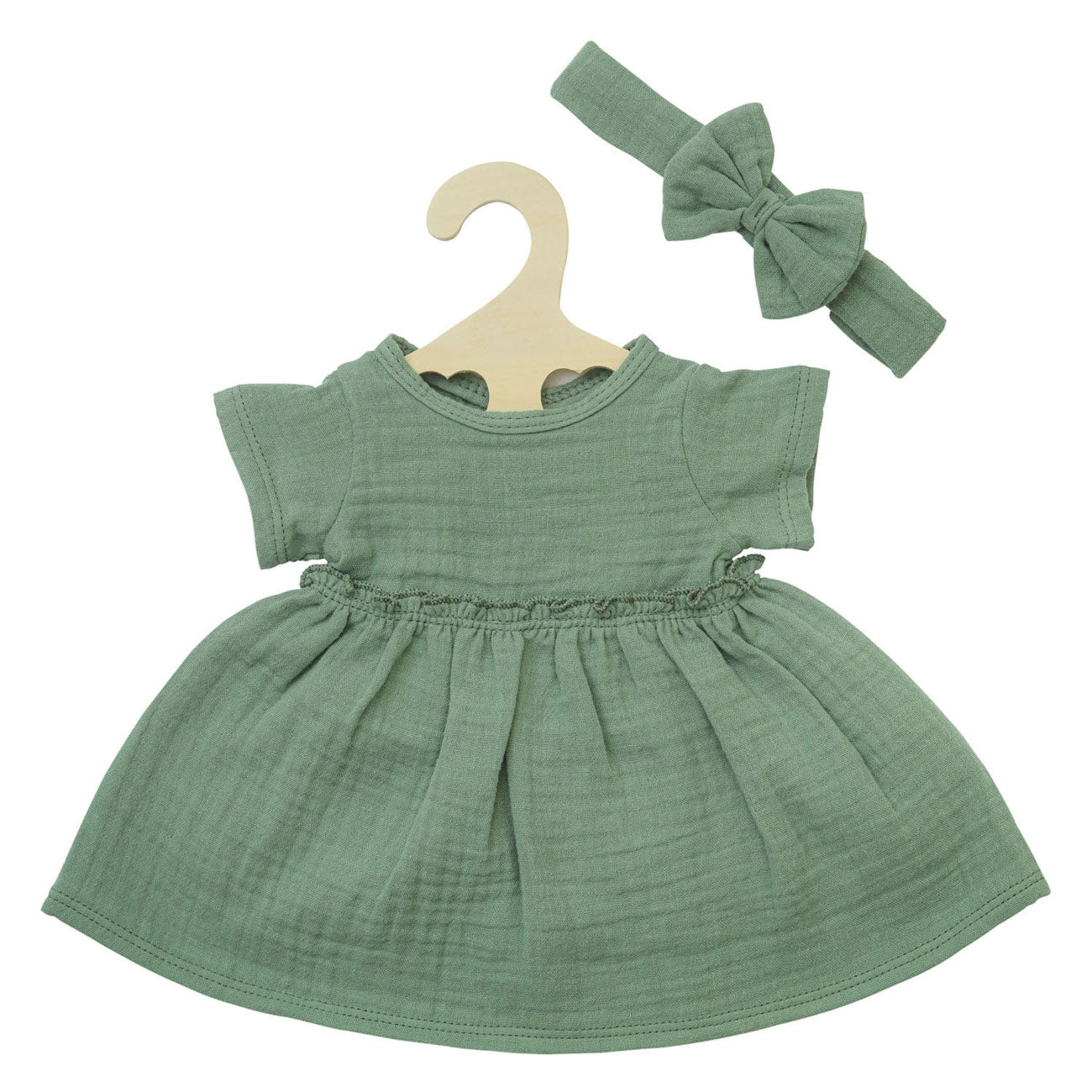 Vestido Heless Verde con volantes, 35-45 cm