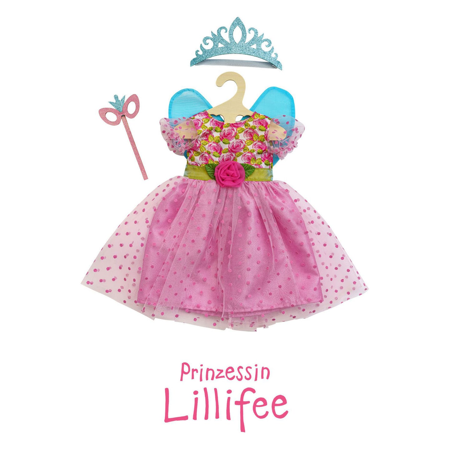 Heless Bambole Vestito Principessa Lillifee Rosa, 35-45 cm