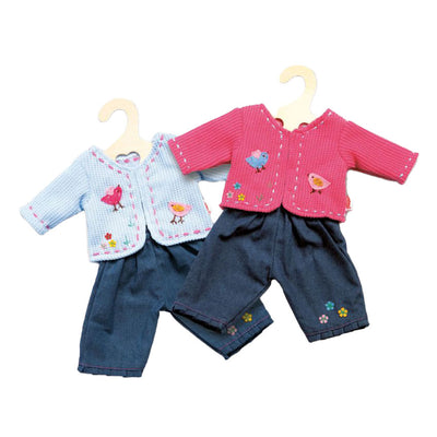 Chaqueta sin mangas con jeans azul, 35-45 cm