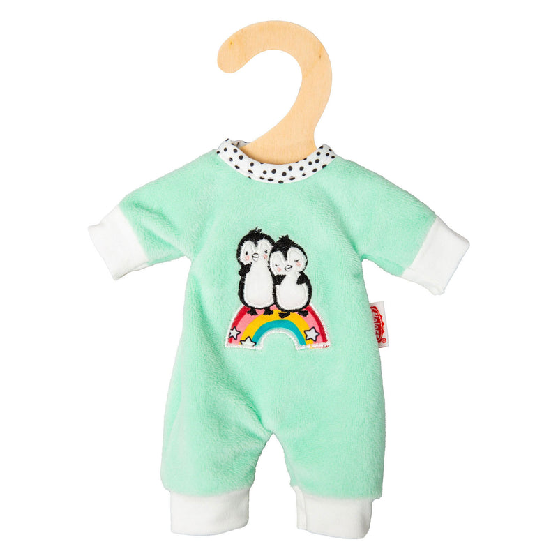 Heless velours poppenrompertje pinguin, 20-25 cm
