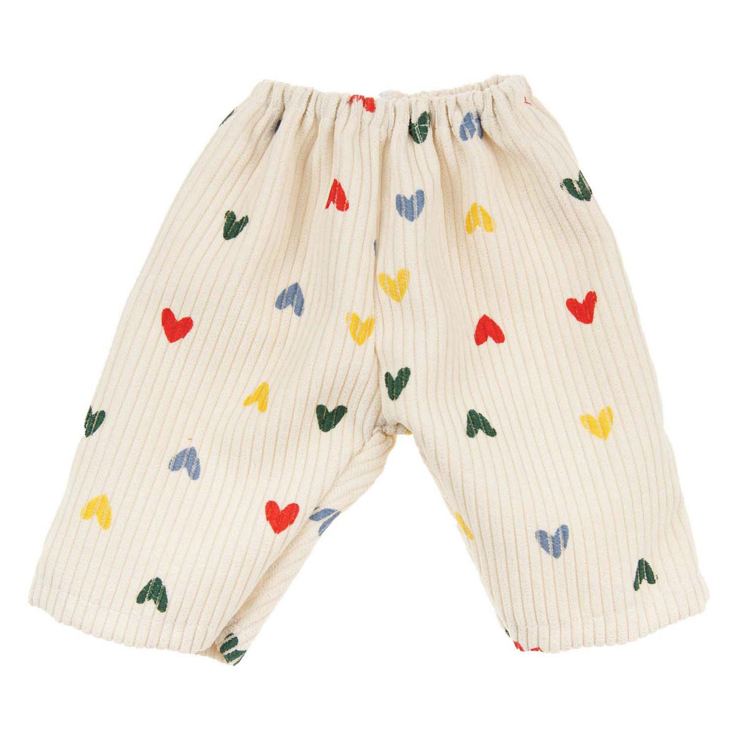 Pantaloni di velluto a costolette per le bambole coriandotti cardiaci, 35-45 cm