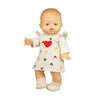 Vestido de terciopelo de Heless Dolls Hartjes Confetti, 35-45 cm
