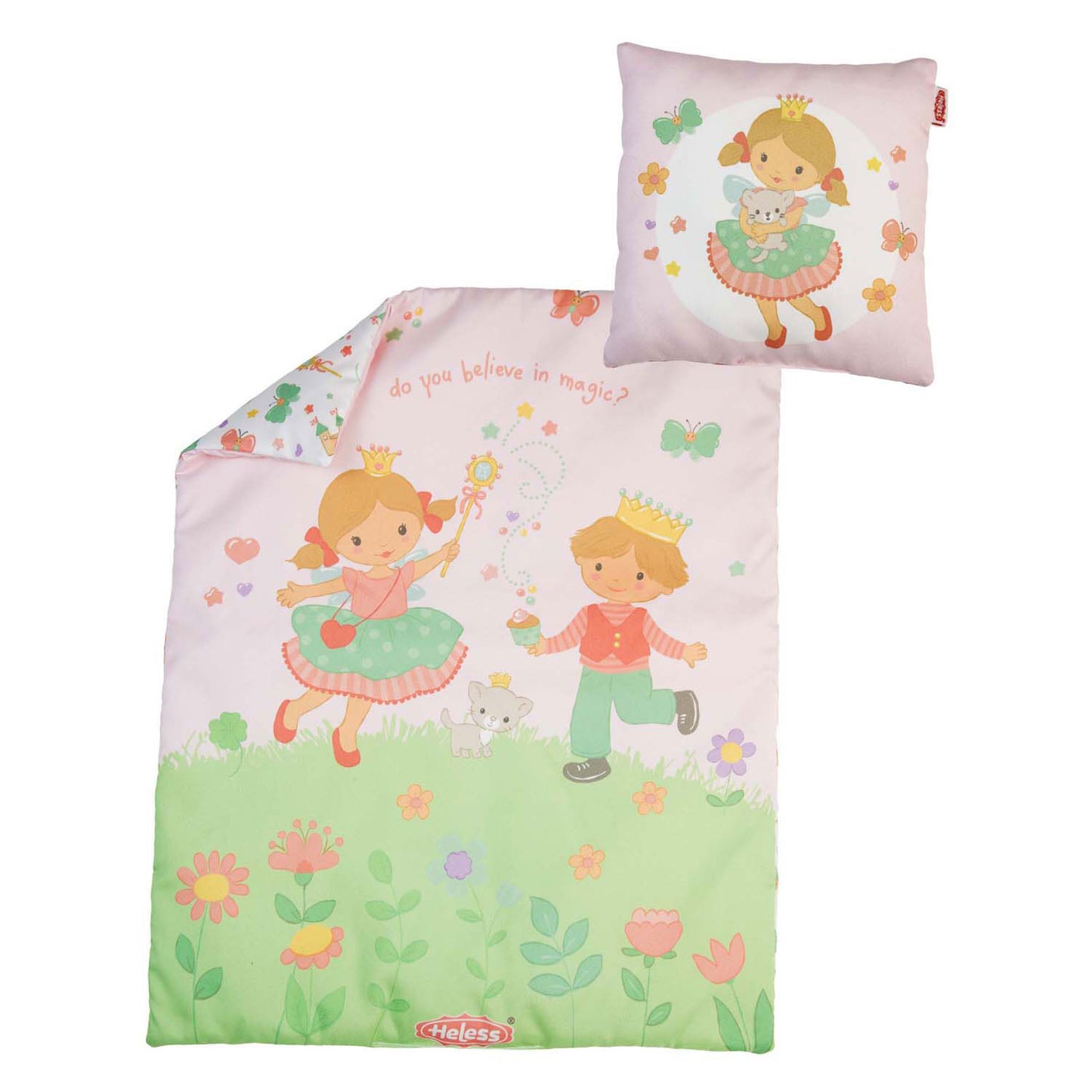 Coperta di bambola per le cuscinetto con la principessa del cuscino Emily