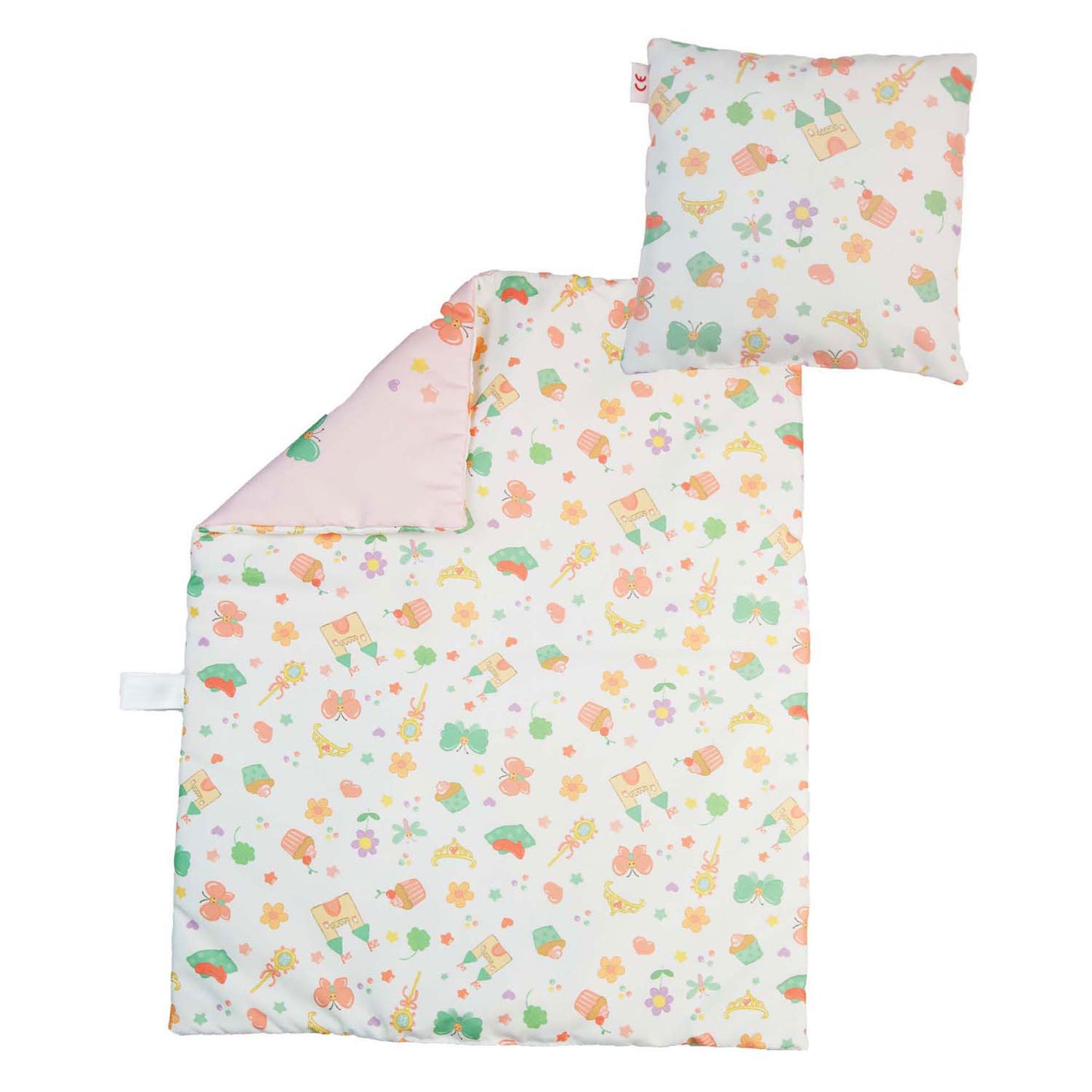 Coperta di bambola per le cuscinetto con la principessa del cuscino Emily