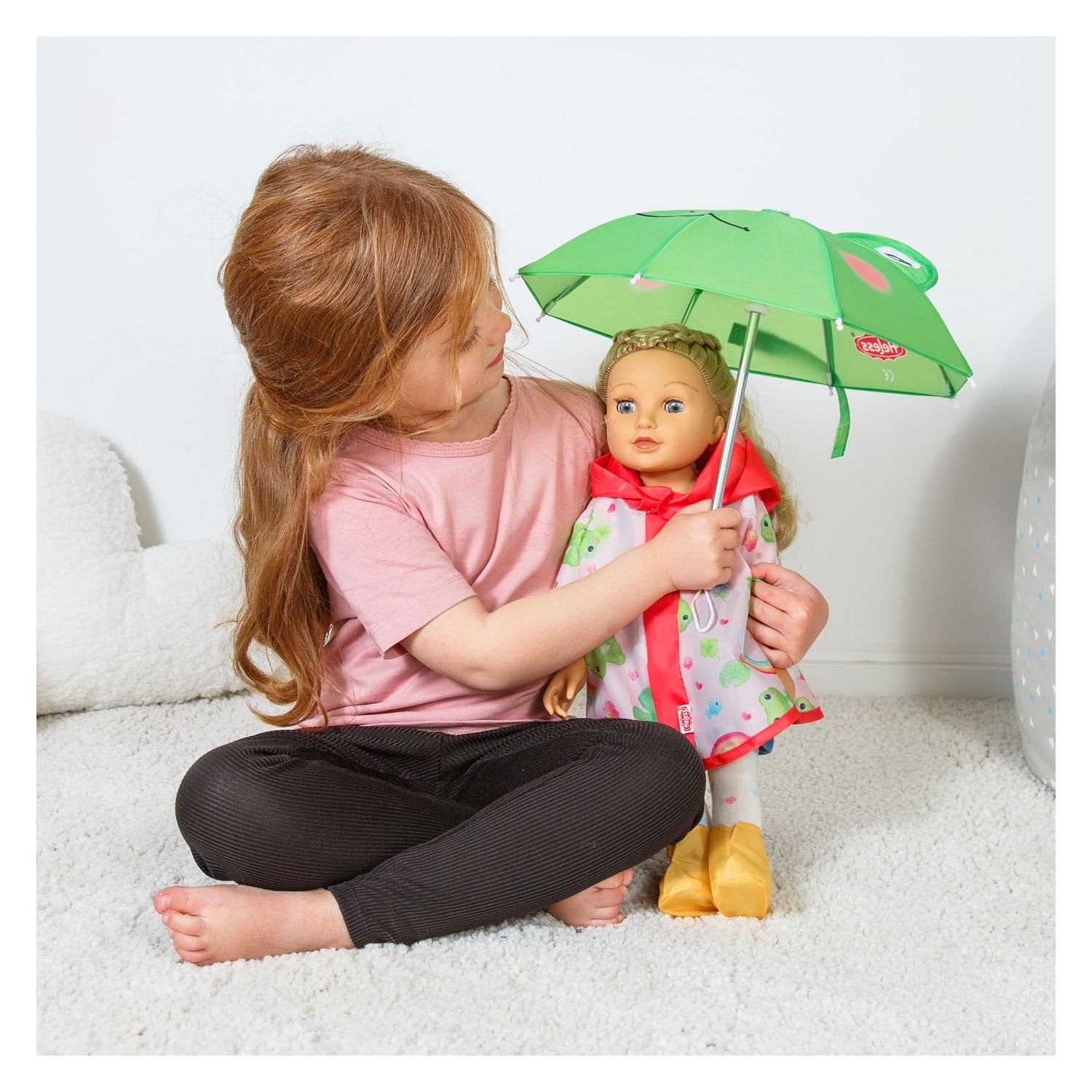 Heless traje de lluvia rana carlo 3 piezas - talla 35-45 cm