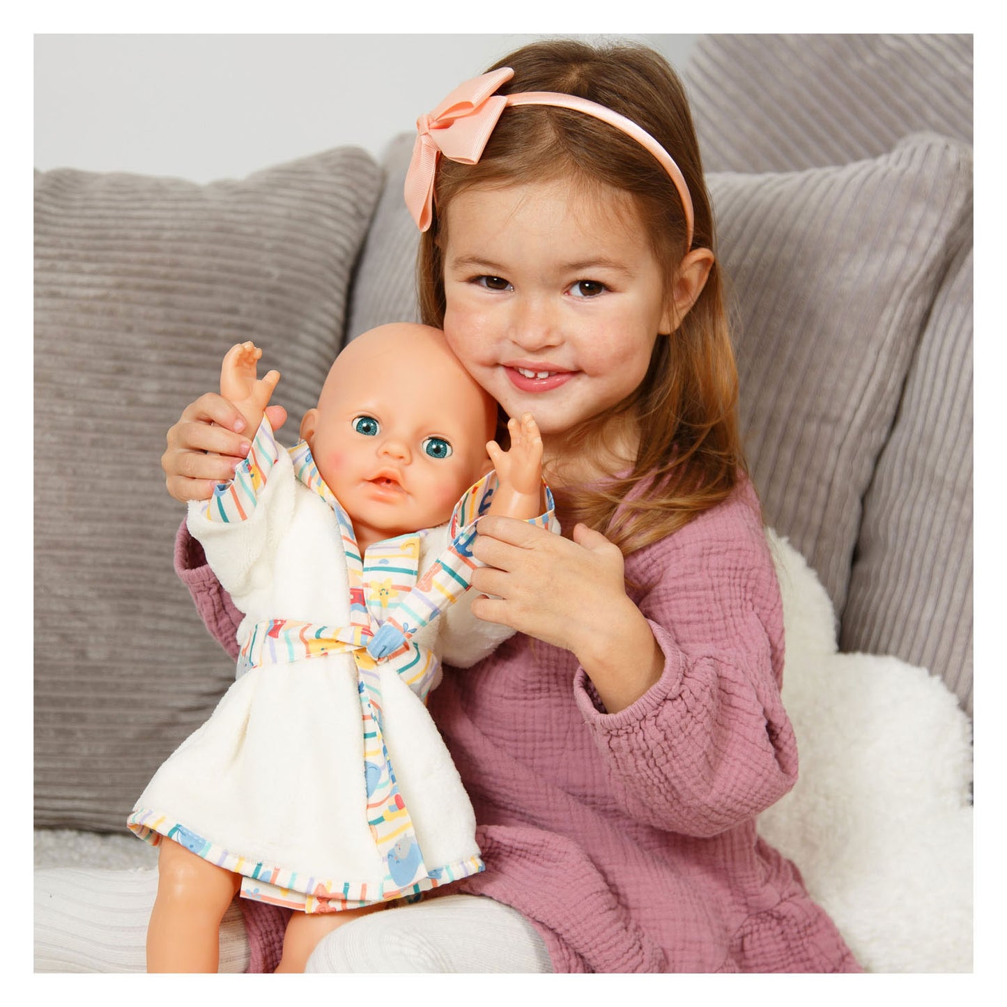 Albornoz de muñeca Heless ahoy - talla 28-35 cm