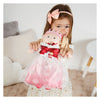 Vestido de muñeca Heless princesa de invierno lumi con corona y capa - talla 28-35 cm