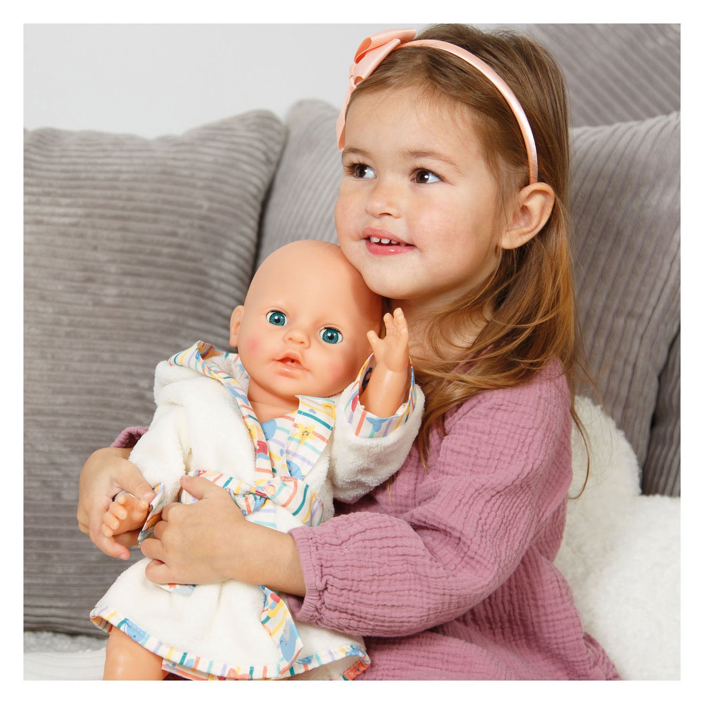 Albornoz de muñeca Heless ahoy - talla 35-45 cm