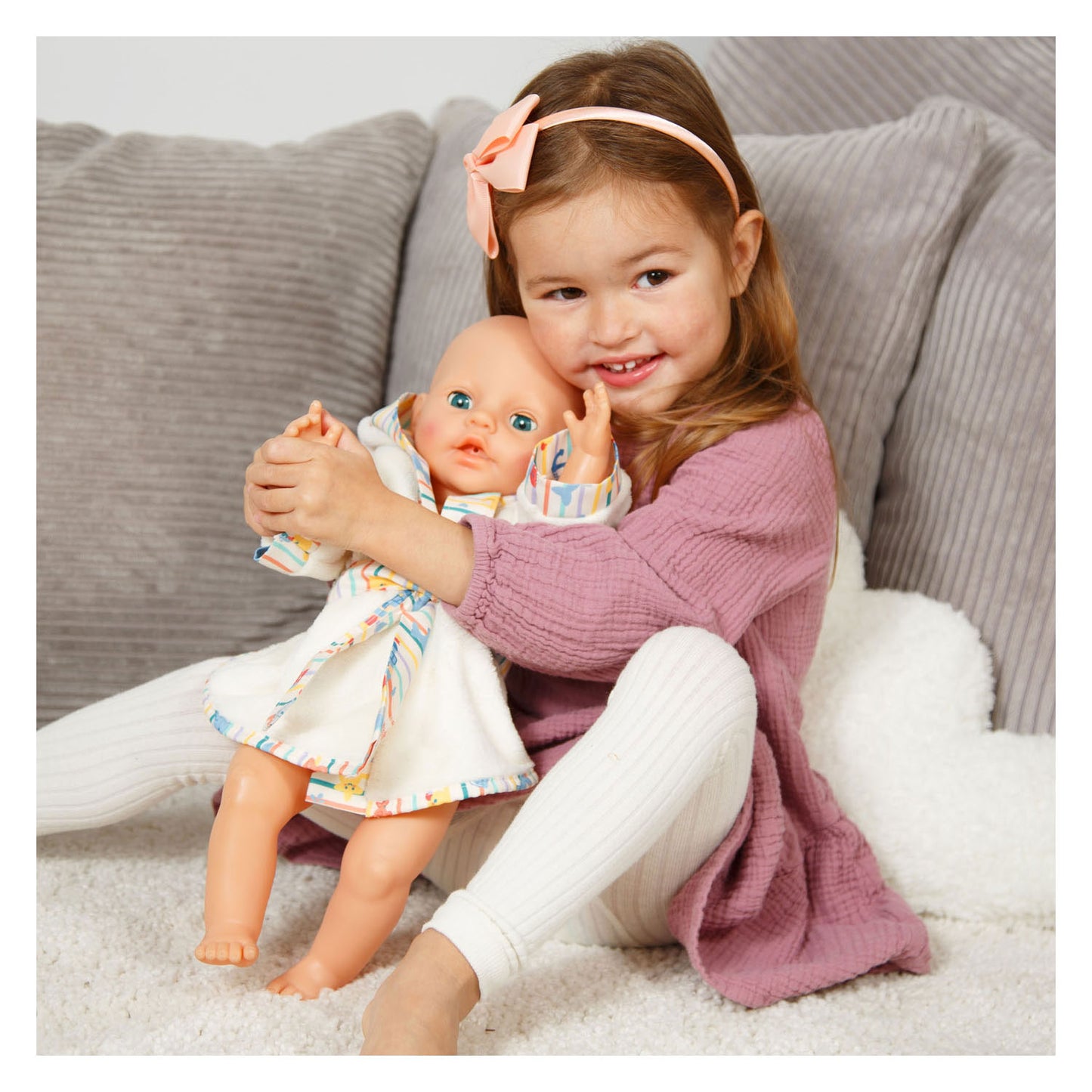 Albornoz de muñeca Heless ahoy - talla 35-45 cm
