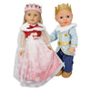 Heless poppenjurk winterprinses lumi met kroon en cape - maat 35-45 cm