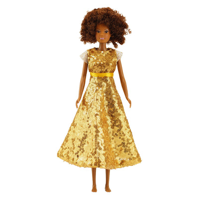 Heless sequin dress goldstar for fashion dolls - 29cm