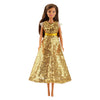 Vestido de lentejuelas Heless goldstar para muñecas fashion - 29cm