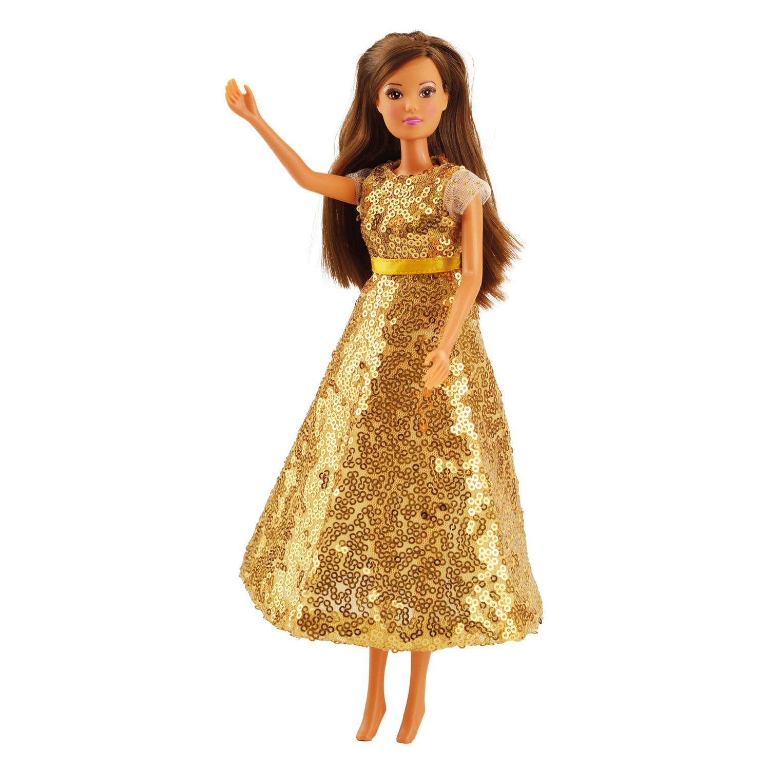 Abito Heless con paillettes Goldstar per bambole fashion - 29 cm