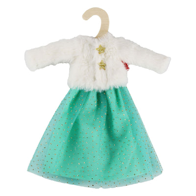 Heless plush jacket yuki with tulle skirt for fashion dolls - 29cm
