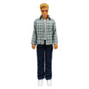 Camisa Heless de cuadros con jeans para muñecas fashion - 29cm
