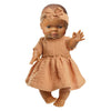 Bambolina Heless con vestito marrone - 34 cm
