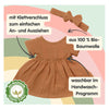 Bambolina Heless con vestito marrone - 34 cm