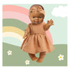 Bambolina Heless con vestito marrone - 34 cm