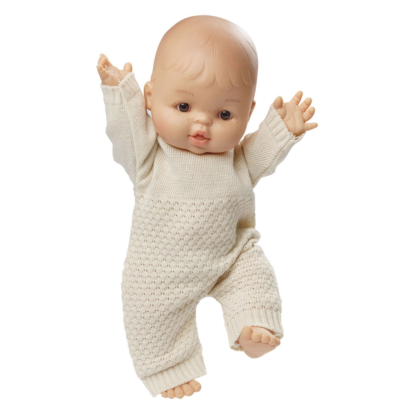 Babydoll per bambina Heless con tutina lavorata a maglia - 34 cm