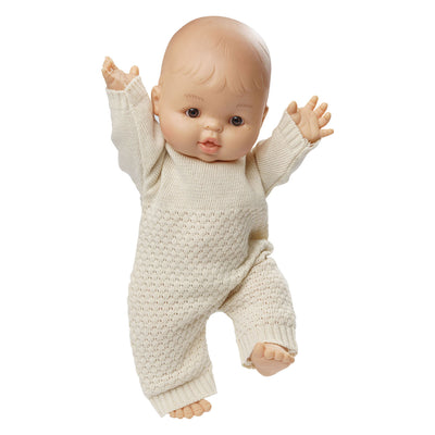 Babydoll per bambina Heless con tutina lavorata a maglia - 34 cm
