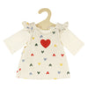 Muñeca bebé niña Heless con vestido de pana - 34cm
