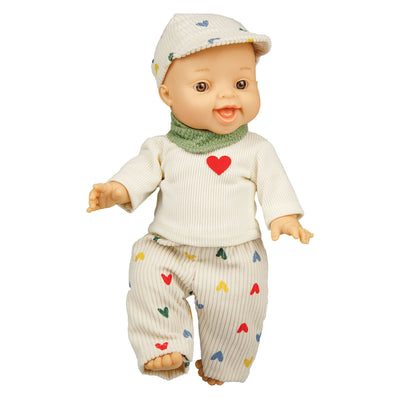 Muñeco bebé Heless boys con traje de pana - 34cm